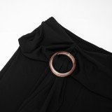 Solid Color Micro Flare Pants GDSF-Q25PT259