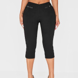 Slim Leather-buckle Casual Trousers GDSF-J25PT236