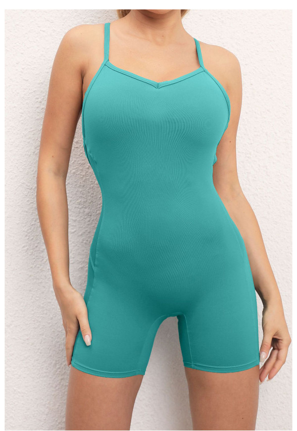 Tight Yoga Sport Backless Romper GQSA-71400