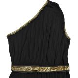 Hot Stamping Slash Shoulder Sleeveless Maxi Dress BY-7506