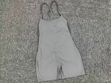 Solid Coloar Backless Yoga Sport Romper GQSA-43014