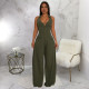 Sleeveless Backless Solid Maxi Dress YF-10884