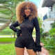 Feather Tassel Long Sleeve Romper GYHF-6905JR