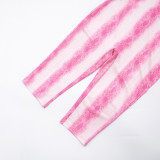 Snake Print Tie Up Backless Jumpsuit GDSF-D25JP342