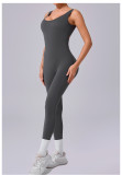 Sleeveless Solid Color Yoga Sport Jumpsuit GQSA-24606