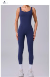 Sleeveless Solid Color Yoga Sport Jumpsuit GQSA-24606