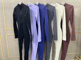 Long Sleeve Zipper Yoga Tight Jumpsuit GQSA-5025