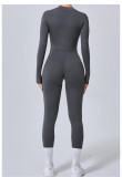 Long Sleeve Zipper Yoga Tight Jumpsuit GQSA-5025