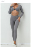 Long Sleeve Yoga Sport Two Piece Pants Set GQSA-T14/V01