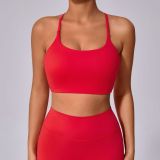 Cross-strap Yoga Sport Tank Tops GQSA-58300