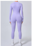 Long Sleeve Zipper Yoga Tight Jumpsuit GQSA-5025