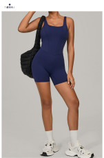 Solid Color Sport Sling Yoga Sport Romper GQSA-1410