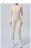 Long Sleeve Zipper Yoga Tight Jumpsuit GQSA-5025