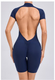 Zipper Short Sleeve Sport Romper GQSA-80150