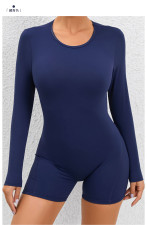 Long Sleeve Solid Color Sport Rpmper GQSA-DV509