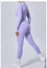 Long Sleeve Zipper Yoga Tight Jumpsuit GQSA-5025