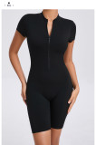 Zipper Short Sleeve Sport Romper GQSA-80150