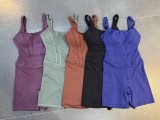 Solid Color Sport Sling Yoga Sport Romper GQSA-1410