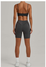 Tight Brushed Sports Yoga Shorts Set GQSA-86040/26080
