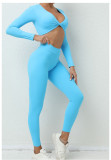 Long Sleeve Yoga Sport Two Piece Pants Set GQSA-T14/V01