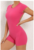 Backless Solid Color Sport Romper GQSA-DV510