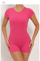 Backless Solid Color Sport Romper GQSA-DV510