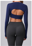Long Sleeve Shawl Yoga T-shirt GQSA-93601