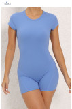 Backless Solid Color Sport Romper GQSA-DV510