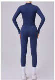 Mesh Patchwork Long Sleeve Sport Jumspuit GQSA-80426