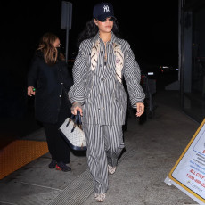 Stripe Long Sleeve Shirt Wide Leg Pants 2 Piece Set YNSF-80001