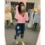 Long Sleeve Sweater Knits Tops GCNF-0203
