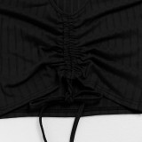 Plus Size V Neck Sleeveless Flare Pants 2 Piece Set LM-2156
