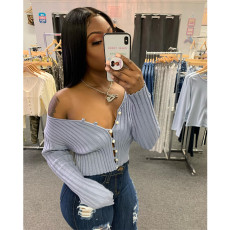 Long Sleeve Sweater Knits Tops GCNF-0203