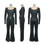 Sexy Long Sleeve Sport Skinny Jumpsuit SFY-601