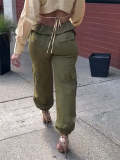 Fashion Solid Color Slim Pants GSXK-SK241001
