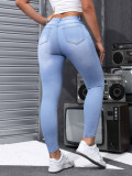 Fashion Washed Tight Jeans GXJF-6338-2