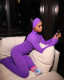 Long Sleeve Solid Color Sport Two Piece Pants Set(With Hairband) XMCS-qk20250911
