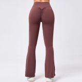 Solid Color High Waist Micro Flare Pants GQSA-9190