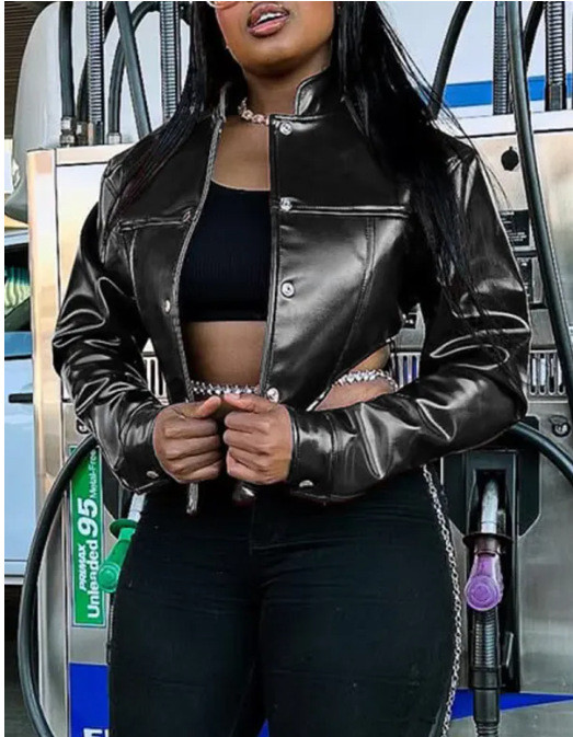 Long Sleeve Stand Collar Jackets GYXF-9658