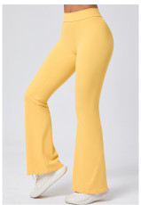 Yoga V-waist Fitness Flared Pants GQSA-43210