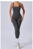 Cross Back Yoga Adjustable Shoulder Strap Jumpsuit GQSA-90107