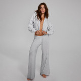 Long Sleeve Slim Two Piece Pants Set GSZM-C25ST242