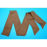 Long Sleeve Solid Color Midi Dress YF-20105