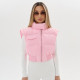 Solid Color Sleeveless Zipper Cotton Vest Jacket GSZM-Y25TP352