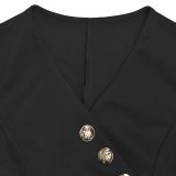 Sleeveless V Neck Slim Jumpsuit BY-7496