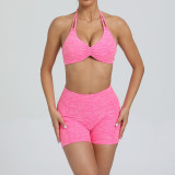 Sport Halterneck Bra Pants 2 Piece Pants Set GQSA-74068/42352