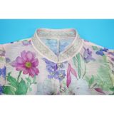 Printed Lantern Sleeve Mini Dress(With Belt) YF-10872