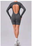 Long Sleeve Patchwork Sport Romper GQSA-24102