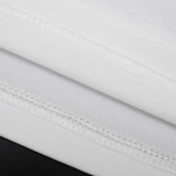 Single Shoulder Sleeve Solid Sport Pants Suit GSZM-C25ST231