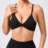 Adjustable Shoulder Strap Yoga Sports Bra GQSA-61041